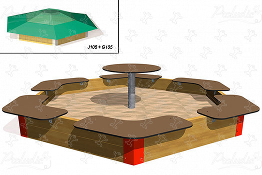 J105 Áreas de juegos actividades lúdicas sensoriales juegos de arena imagen 3d