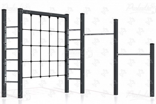 J1604-M Áreas de juegos juegos de equilibrio y de trepa estructuras para trepar imagen 3d