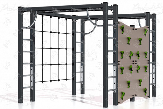 J1606-M Áreas de juegos juegos de equilibrio y de trepa estructuras para trepar imagen 3d