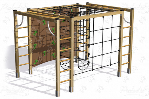J1608 Áreas de juegos juegos de equilibrio y de trepa estructuras para trepar imagen 3d