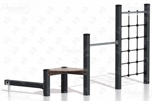 J1661-M Áreas de juegos juegos de equilibrio y de trepa estructuras para trepar imagen 3d