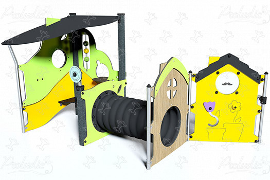 J233 Áreas de juegos juegos clásicos casitas imagen 3d