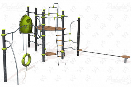 J2583-M Áreas de juegos juegos combinados ixo imagen 3d