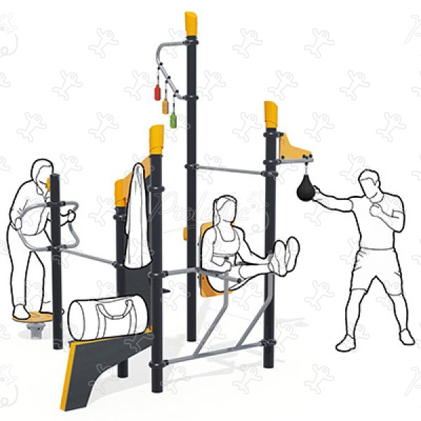 Estación lúdico-deportiva compacta J37100® deporte y fitness acti’fun acti’fit imagen 3d