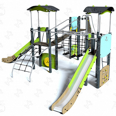 J38109-C Áreas de juegos juegos combinados diábolo imagen 3d