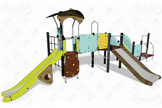 J38118-C Áreas de juegos juegos combinados diábolo imagen 3d