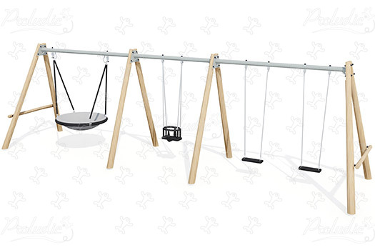 J447-G Áreas de juegos juegos clásicos columpios imagen 3d