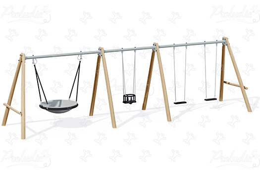 J447-G Áreas de juegos juegos clásicos columpios imagen 3d