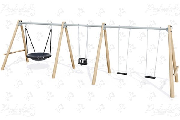 J447 Áreas de juegos juegos clásicos columpios imagen 3d