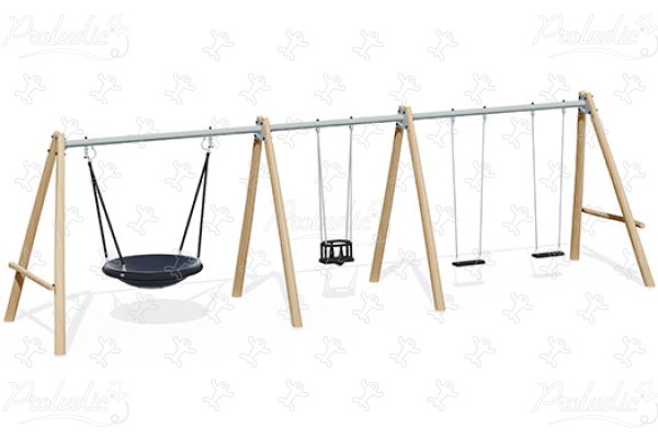 J447 Áreas de juegos juegos clásicos columpios imagen 3d