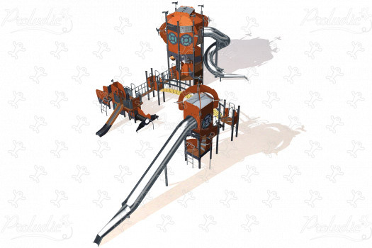 J47103 Áreas de juegos juegos temáticos metrópolis imagen 3d