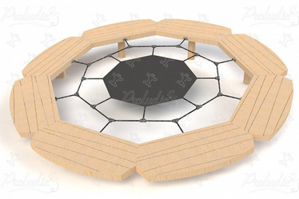 J49130® Áreas de juegos juegos en madera natural sostenible circuitos y juegos de escalada imagen 3d