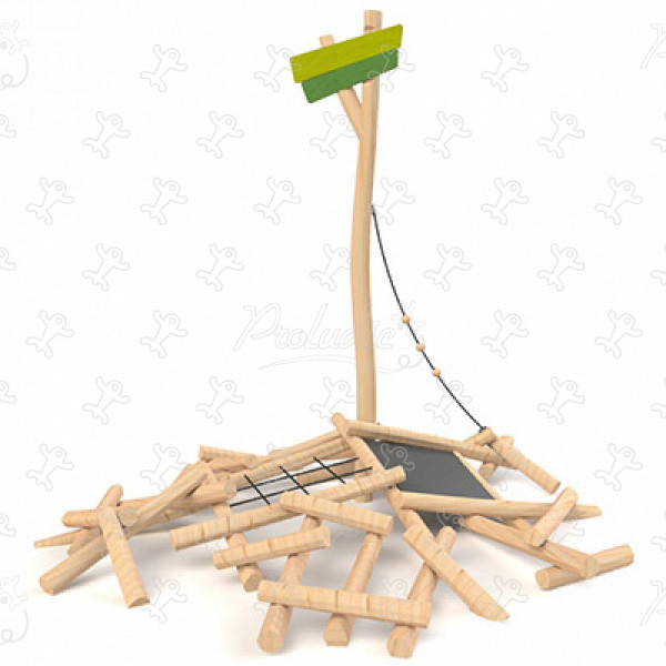 J49150® Áreas de juegos juegos de equilibrio y de trepa circuitos imagen 3d