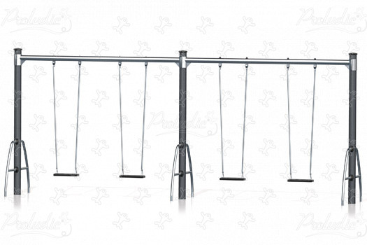 J494 Áreas de juegos juegos clásicos columpios imagen 3d
