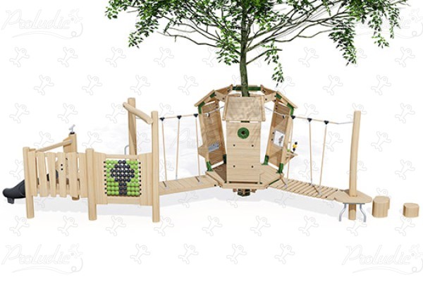 J49903® Áreas de juegos juegos en madera natural sostenible arborea play® imagen 3d