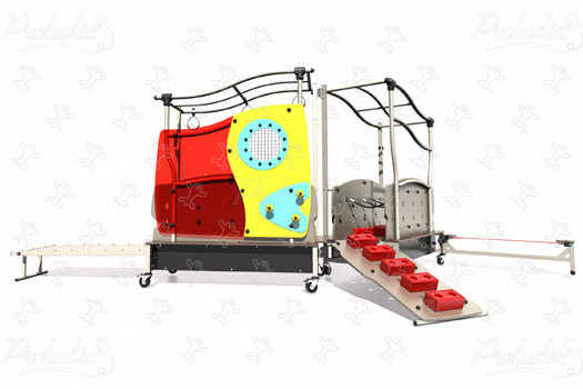 J51001® Áreas de juegos actividades lúdicas sensoriales circuito gymludic® & módulos de equilibrio imagen 3d