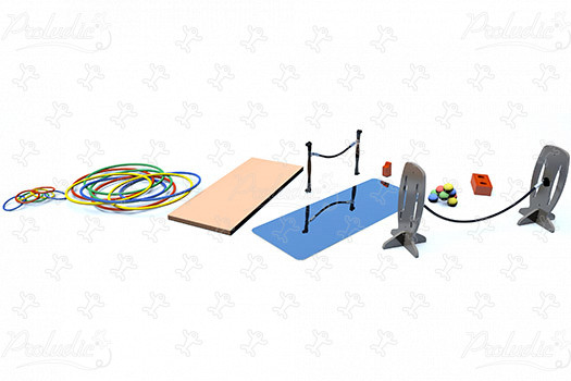 J51002 Áreas de juegos actividades lúdicas sensoriales circuito gymludic® & módulos de equilibrio imagen 3d