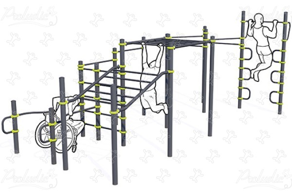 Combinación completa e inclusiva J5223® deporte y fitness acti’fun acti’street imagen 3d