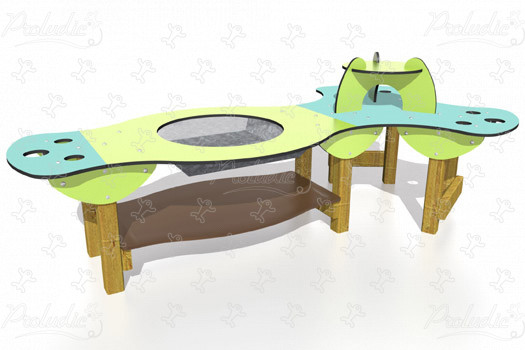 J5300 Áreas de juegos actividades lúdicas sensoriales juegos de agua imagen 3d