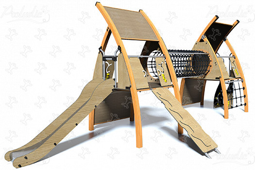 J5605-C® Áreas de juegos juegos combinados kanopé imagen 3d