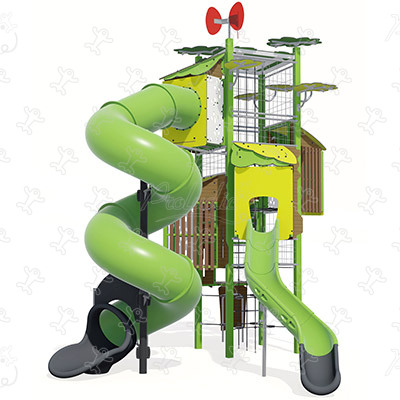 J56100 Áreas de juegos juegos combinados kanopé imagen 3d