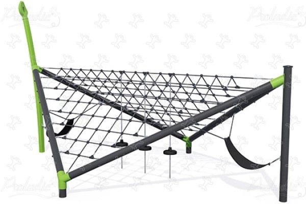 J57003 Áreas de juegos juegos de equilibrio y de trepa estructuras de cuerdas imagen 3d