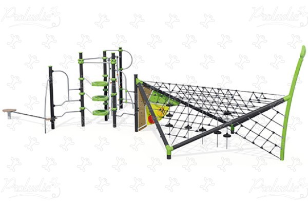 J57010 Áreas de juegos juegos combinados estructuras de cuerdas imagen 3d