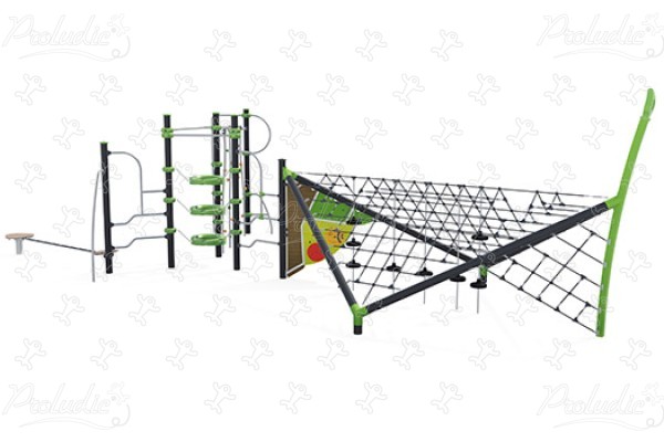 J57010 Áreas de juegos juegos combinados estructuras de cuerdas imagen 3d