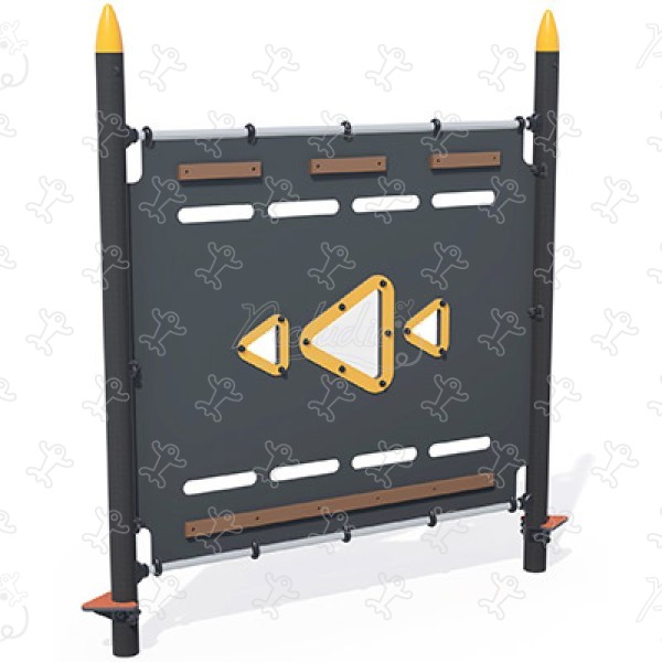 Muro de escalada J5916® Áreas de juegos acti’fun acti’ninja imagen 3d