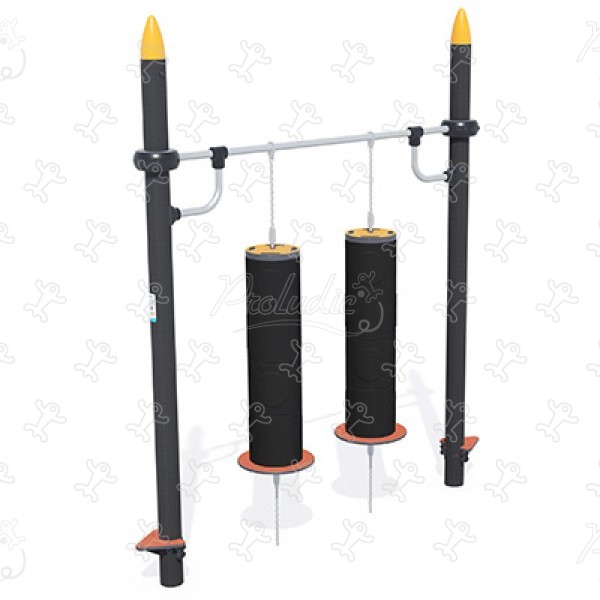 Rodillos colgantes J5919® Áreas de juegos acti’fun acti’ninja imagen 3d