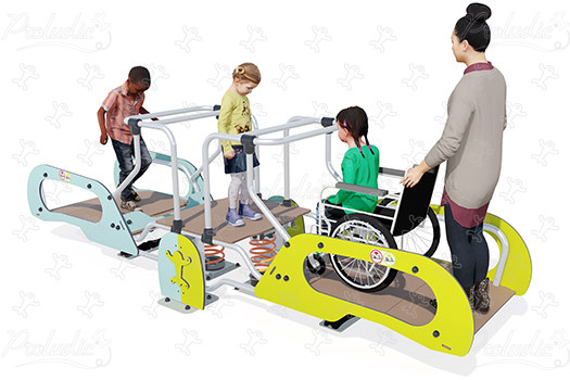 J987® Áreas de juegos juegos dinámicos juegos de muelle imagen 3d