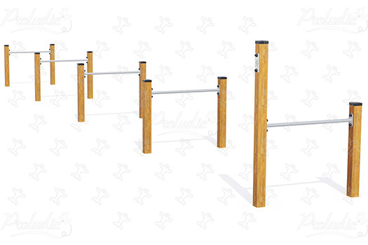 JPS12-S deporte y fitness acti’fun circuito de madera imagen 3d