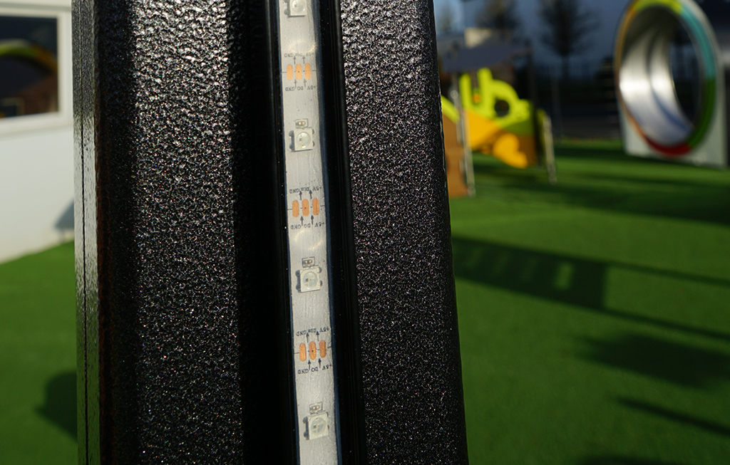 La iluminación de la tira de led