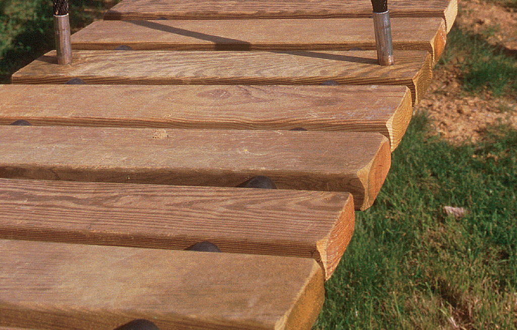 El suelo de la grande pasarela