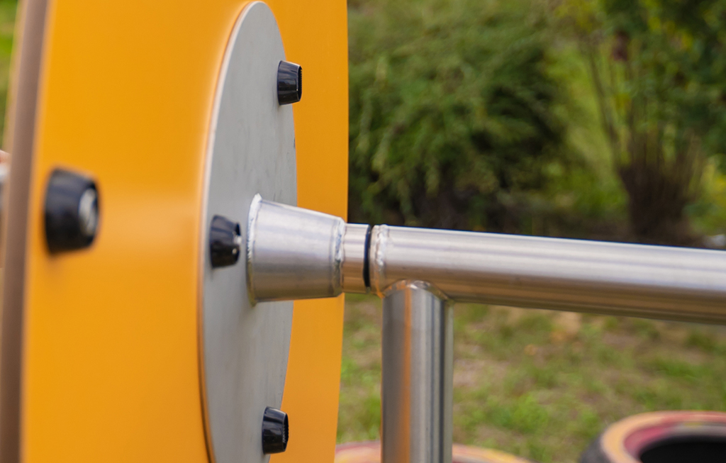 El sistema de rotación de acero inoxidable