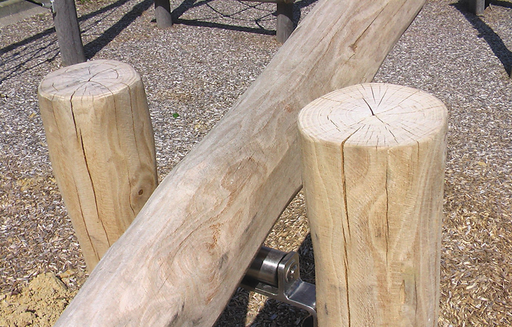 Los postes y la viga horizontal